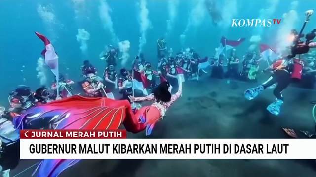 Unik! Cerita Gubernur Malut Sherly Tjoanda Kibarkan Bendera Merah Putih di Dasar Laut Sulamadaha
