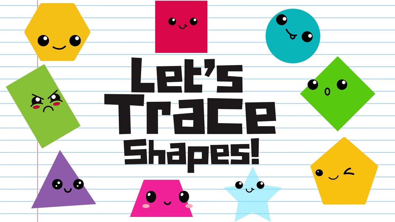 Learn Shapes Let's Trace Fun for Kids | Learning Lounge