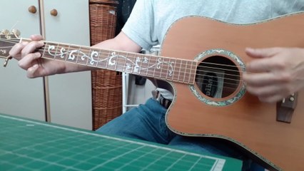 playing-along with Acoustic Guitar  "Wot's uh the deal"