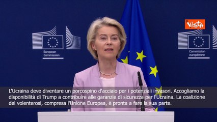 Von Der Leyen: Ucraina diventi un porcospino d'acciaio, Ue pronta a fare sua parte