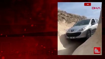 Nevşehir'de  navigasyon yanlış yönlendirdi