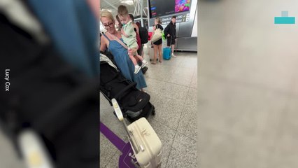 Man Surprises Mum at Airport Before Being Deployed