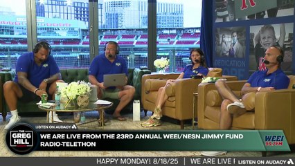 Sam Kennedy Joins the 23rd Annual WEEI/NESN Jimmy Fund Radio-Telethon and Makes a $10k Donation!