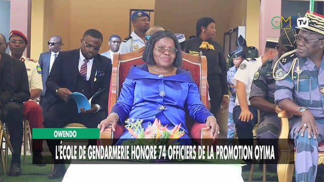 [#Reportage] Owendo : l'École de gendarmerie honore 74 officiers de la promotion Oyima
