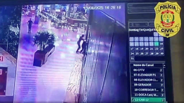 Homem agride mulher com socos e chutes em shopping