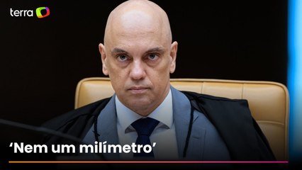 Alexandre de Moraes garante que 'não há possibilidade de recuar' em entrevista a jornal dos EUA