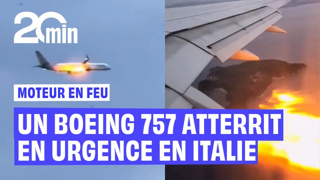 Un Boeing atterrit en urgence en Italie à cause d’un moteur en feu