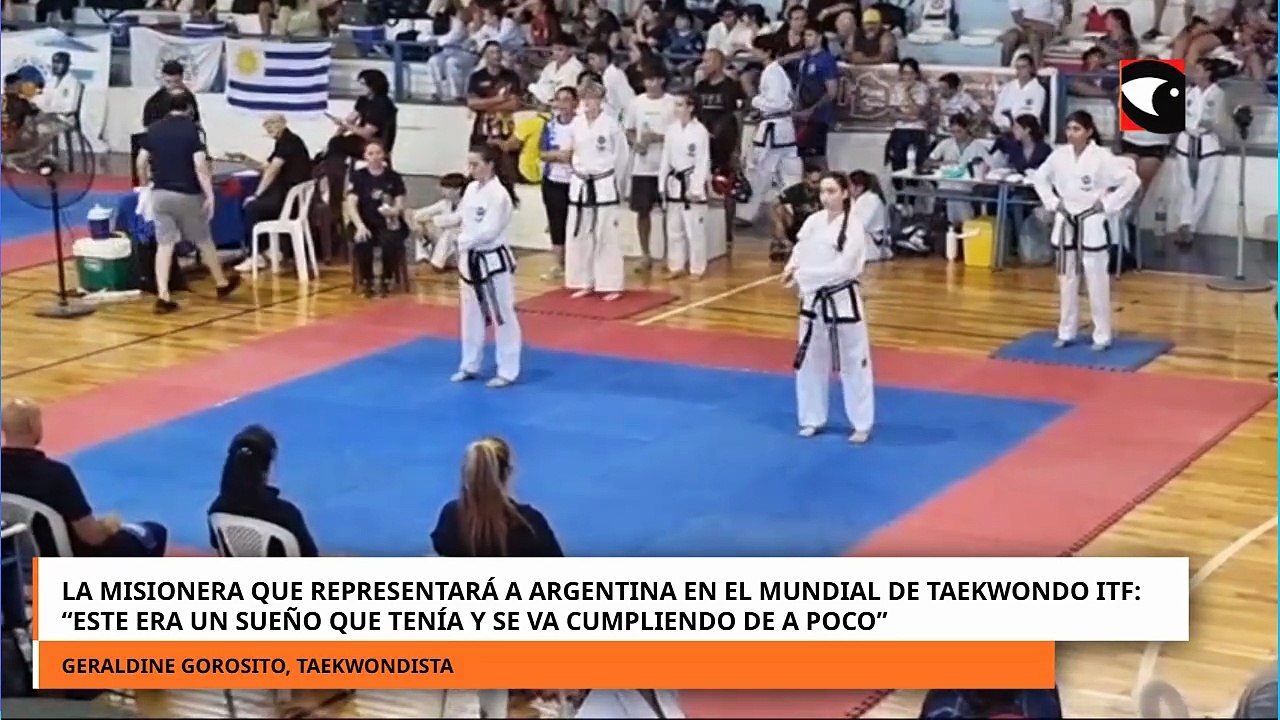 Geraldine Gorosito representará a Misiones en el Mundial de Taekwondo ITF