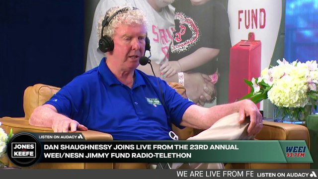 Boston Globe Writer Dan Shaughnessy Joins Jones & Keefe Live From The 23rd Annual WEEI/NESN Jimmy Fund Radio-Telethon