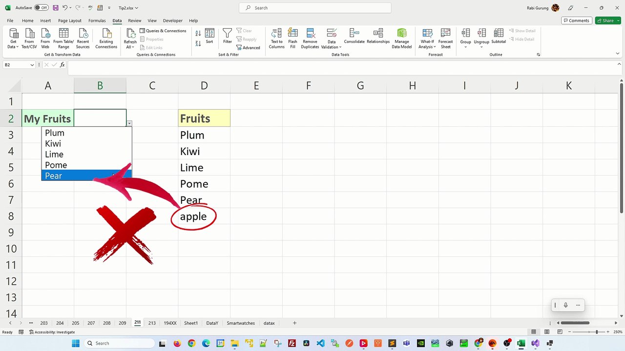 Auto Expand Drop Down List In Excel - Excel Tips and Tricks