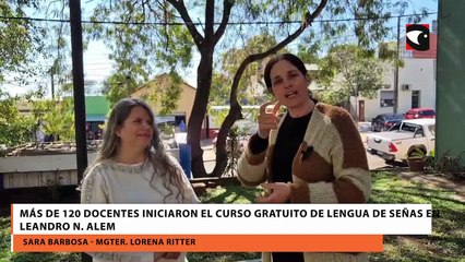 Más de 120 docentes iniciaron el curso gratuito de Lengua de Señas en Leandro N