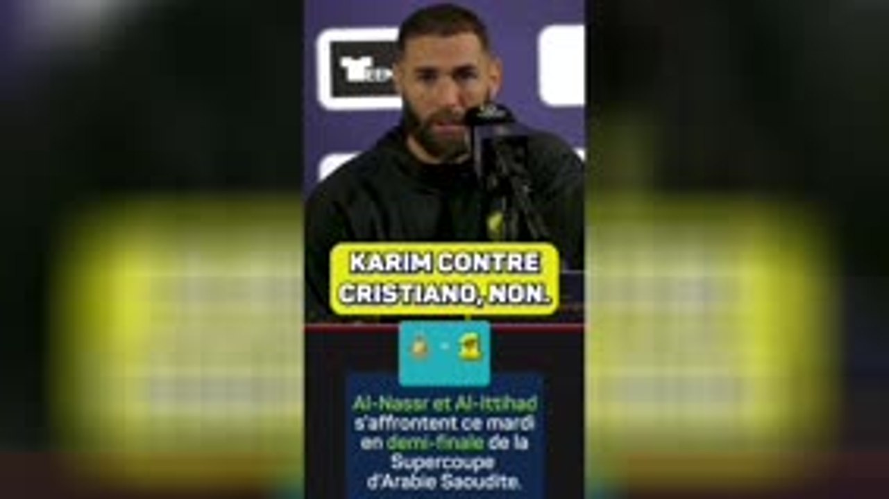 Al-Ittihad - Benzema : “CR7 ? Une légende du football, mais demain ce n’est pas Karim contre Cristiano”