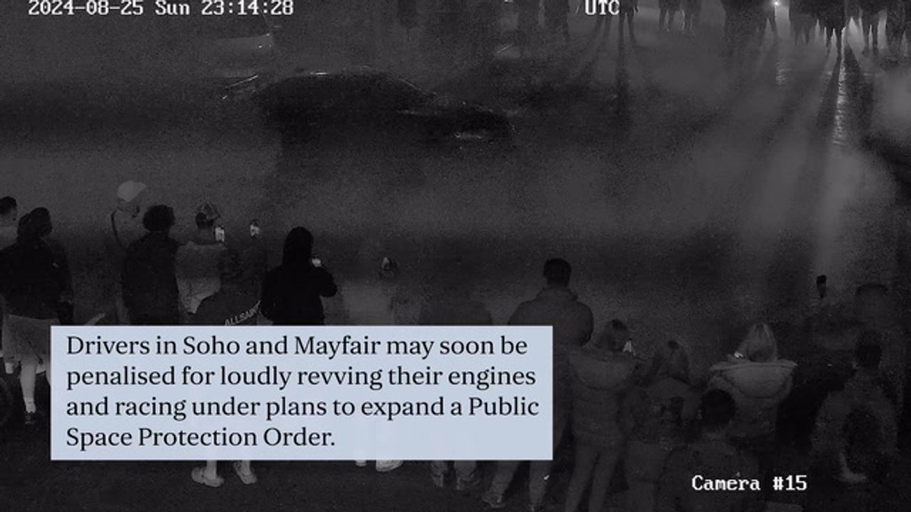 Drivers in Soho and Mayfair may soon be fined for loudly revving their engines