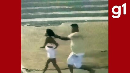 Mulher é agredida e derrubada na rua pelo marido em Primavera do Leste (MT); vídeo