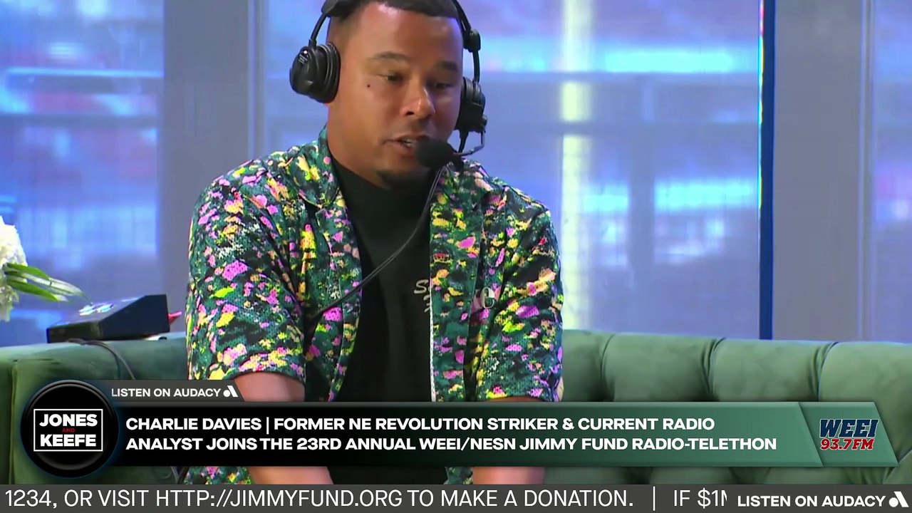 Former NE Revs Striker & Radio Analyst Charlie Davies Joins the 23rd Annual WEEI/NESN Jimmy Fund Radio-Telethon