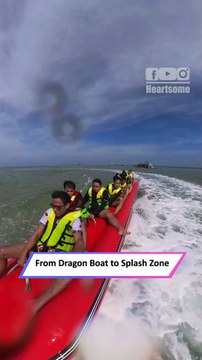 Dragon Boat Ride Fail Ends in Hilarious Splash | Jasim’s Unexpected Plunge|| Heartsome 💖