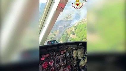 Gavorrano, incendio di vegetazione e bosco
