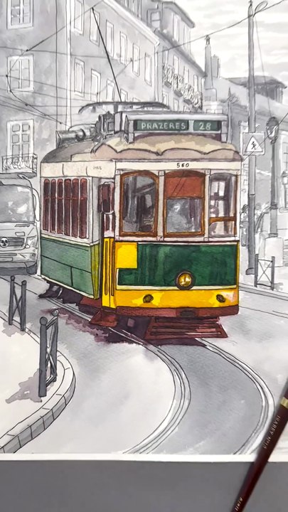 Test des encres aquarellables Jacques Herbin #aquarelle #painting #art #draw #dessin #drawing #watercolor