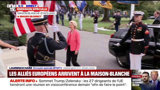 Sommet avec Donald Trump: Ursula von der Leyen, présidente de la Commission européenne, est arrivée à la Maison-Blanche