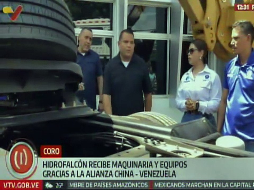 Alianza estratégica China-Venezuela impulsa a Hidrofalcón con nueva dotación de equipos