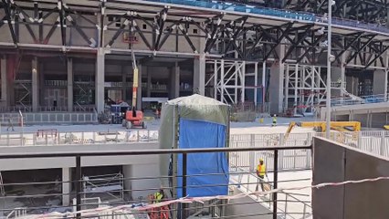 El Barça limpia algunos de los accesos principales al nuevo Camp Nou