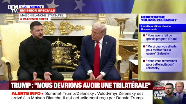 Sommet avec Donald Trump: Il faut arrêter la Russie exhorte Volodymyr Zelensky, en direct de la Maison-Blanche