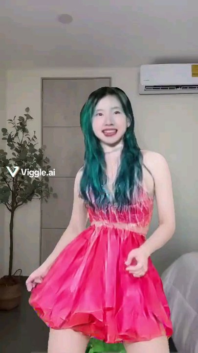 Chingue amiga bailando IA vídeo