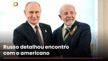 Putin ligou para Lula para contar como foi reunião com Trump, diz Planalto