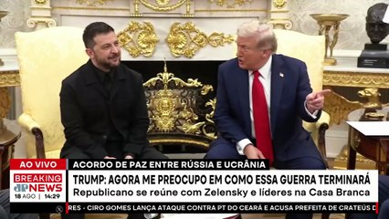 Rússia x Ucrânia: “Estamos pensando a longo prazo”, diz Trump sobre cessar-fogo | TEMPO REAL
