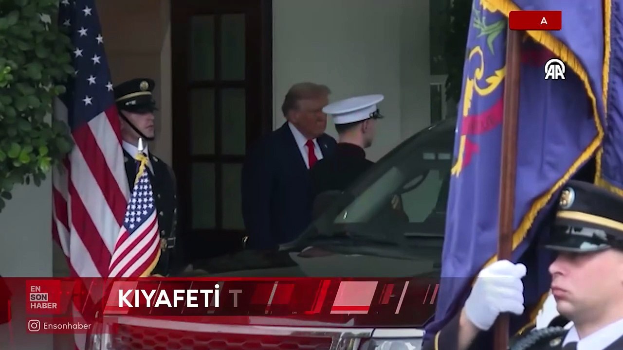 Zelenskiy, Beyaz Saray'da Trump ile yapacağı görüşmeye siyah ceketle geldi
