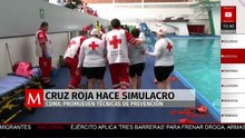 Especialistas de la Cruz Roja de la CdMx participaron en un simulacro