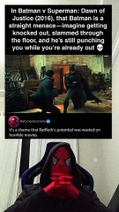 In BATMAN V SUPERMAN: DAWN OF JUSTICE (2016) Batfleck's potential was wasted in horrible movies