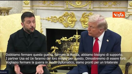 Zelensky con Trump alla Casa Bianca; Pronti per un trilaterale, ottima soluzione