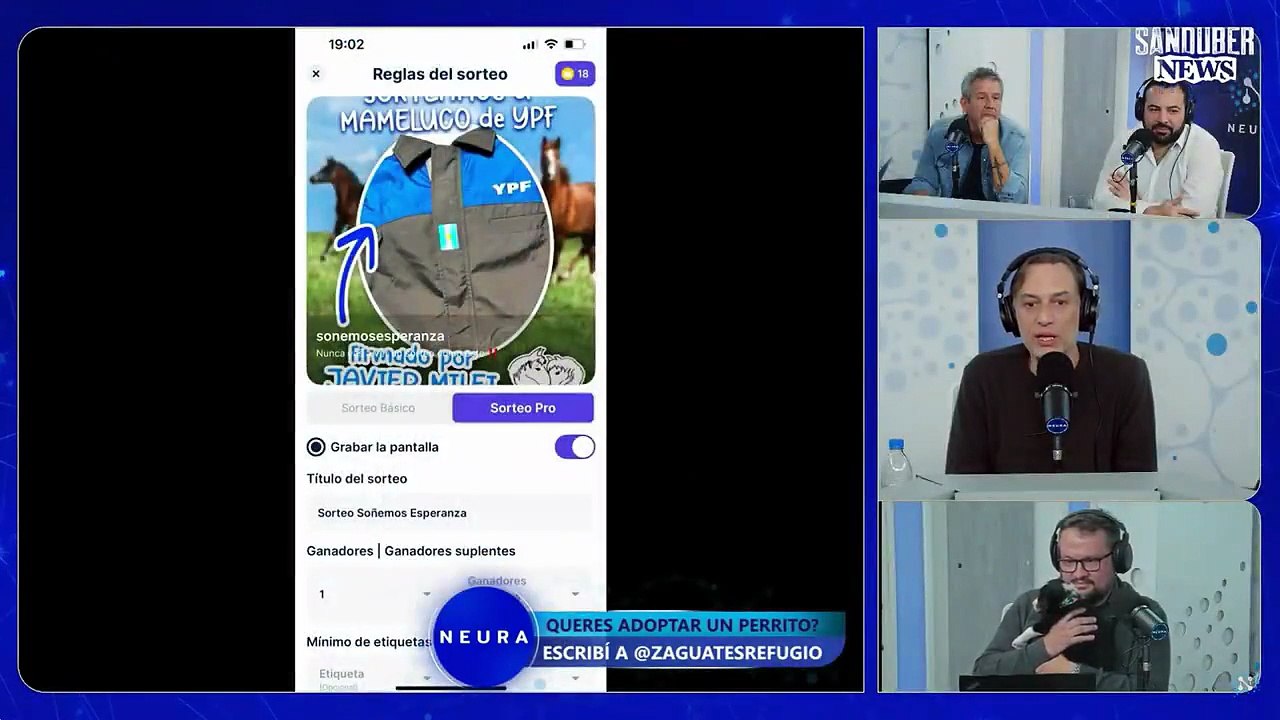 La reacción de Sergio 'Tronco' Figliuolo tras intentar sortear un "mameluco de YPF firmado por Javier Milei"