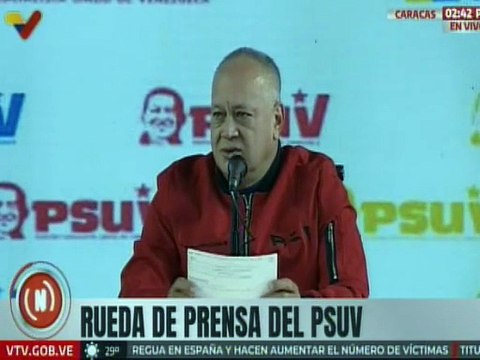 Secretario Gral. del PSUV Diosdado Cabello: Hoy Venezuela es inexpugnable