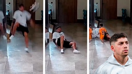 Valverde sufre una 'caída' en su casa y enciende las alarmas en el Real Madrid