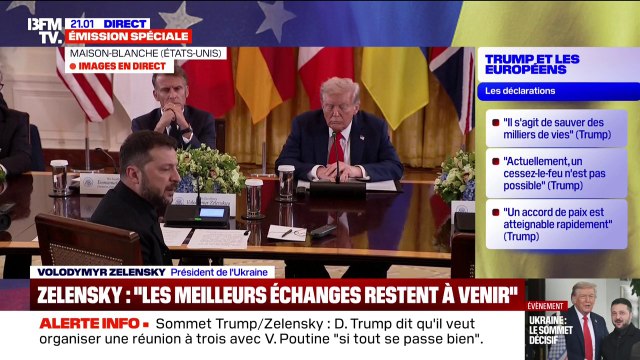 Sommet à la Maison-Blanche: Les meilleurs échanges restent à venir , estime Volodymyr Zelensky, après son entretien avec Donald Trump