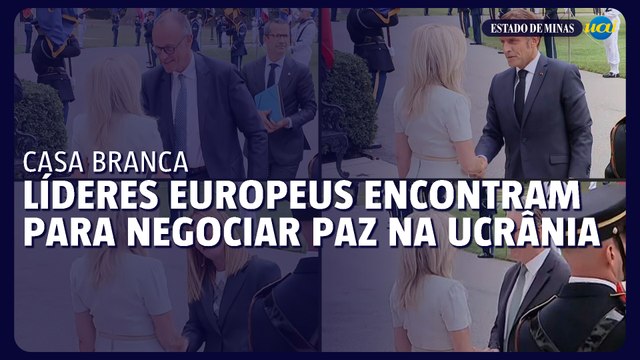 Líderes europeus na Casa Branca para negociações sobre a paz na Ucrânia