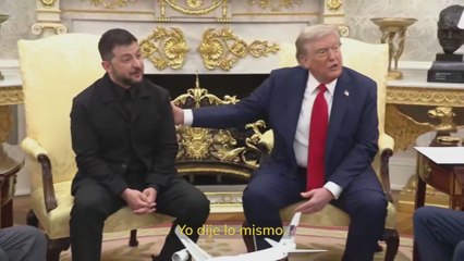 Trump y un reportero bromean sobre el traje de Zelenski: "Está fabuloso"
