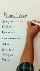 Most Common Phrasal Verbs & Their Meanings