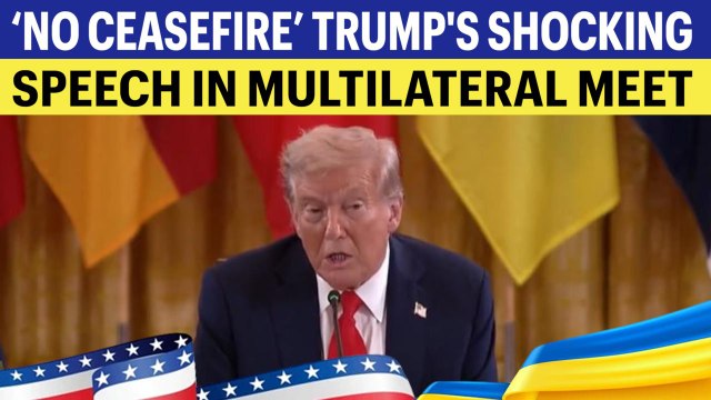 FULL SPEECH: ‘No Ceasefire’ Trump’s Explosive Speech In Multilateral Meet | EU Leaders SHOCKED