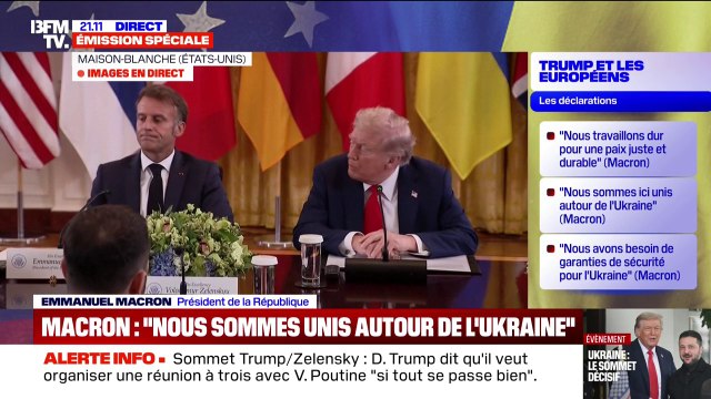 Sommet à la Maison-Blanche: Nous sommes unis autour de l'Ukraine , affirme Emmanuel Macron