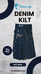 Denim Kilt – Where Style Meets Durability!