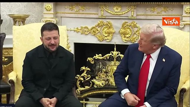 Zelensky consegna a Trump una lettera scritta da sua moglie per Melania Trump