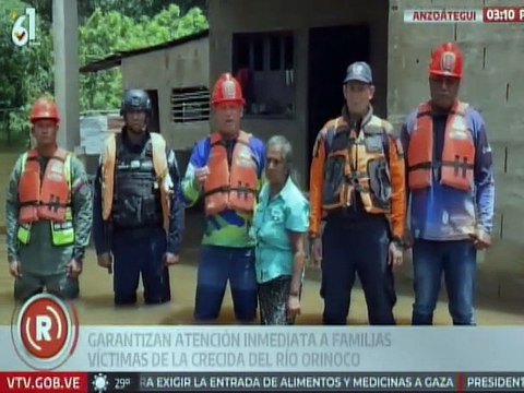 Anzoátegui | Autoridades continúan con la atención inmediata de las familias afectadas por crecida del río Orinoco