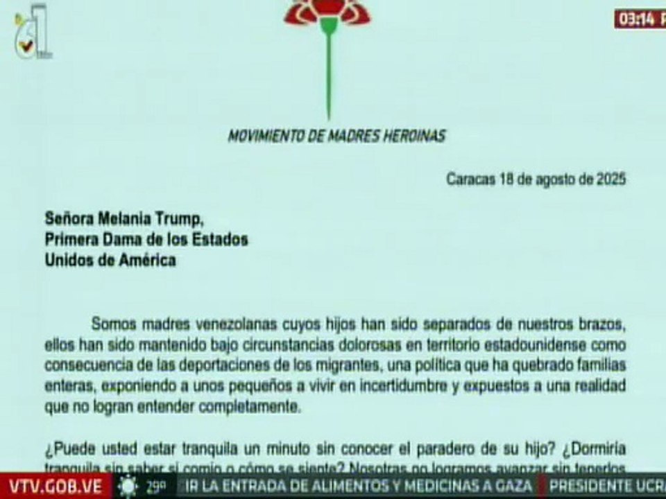 Movimiento de Madres Heroínas exigen a los EE.UU. la liberación de sus hijos