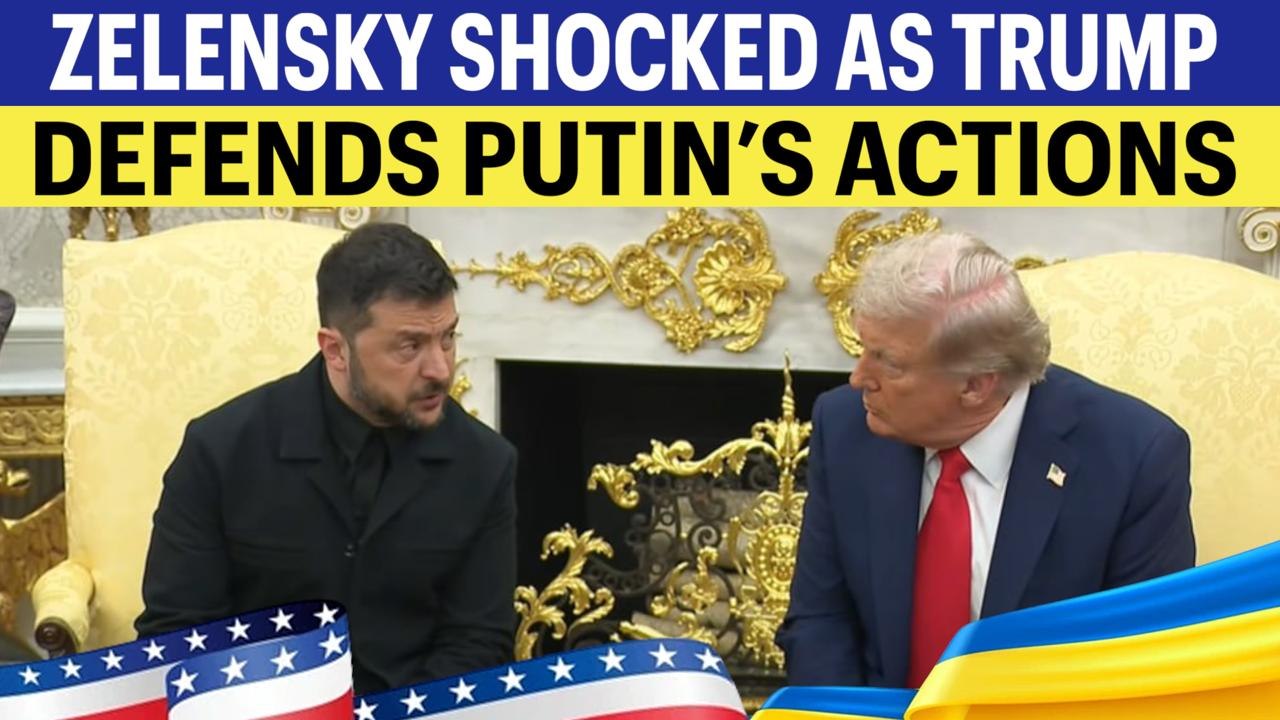 FULL VIDEO: Zelensky STUNNED As Trump Defends Putin And Refuses To Condemn Russian Strikes | WH