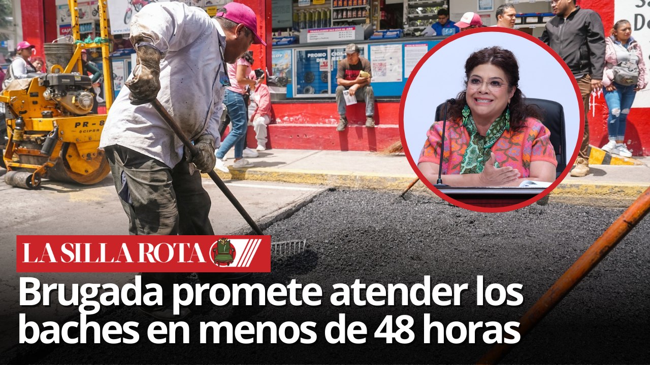 Brugada anuncia Bachetel y atención de baches en 48 horas en CDMX