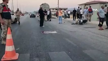 Otomobille çarpışan motosikletin sürücüsü öldü