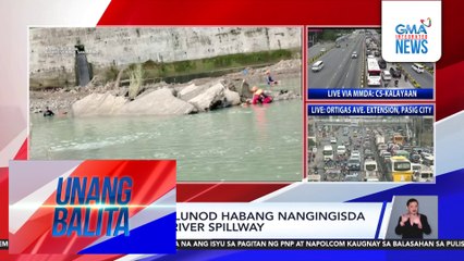 Binatilyo, nalunod habang nangingisda sa Marikina River spillway | Unang Balita